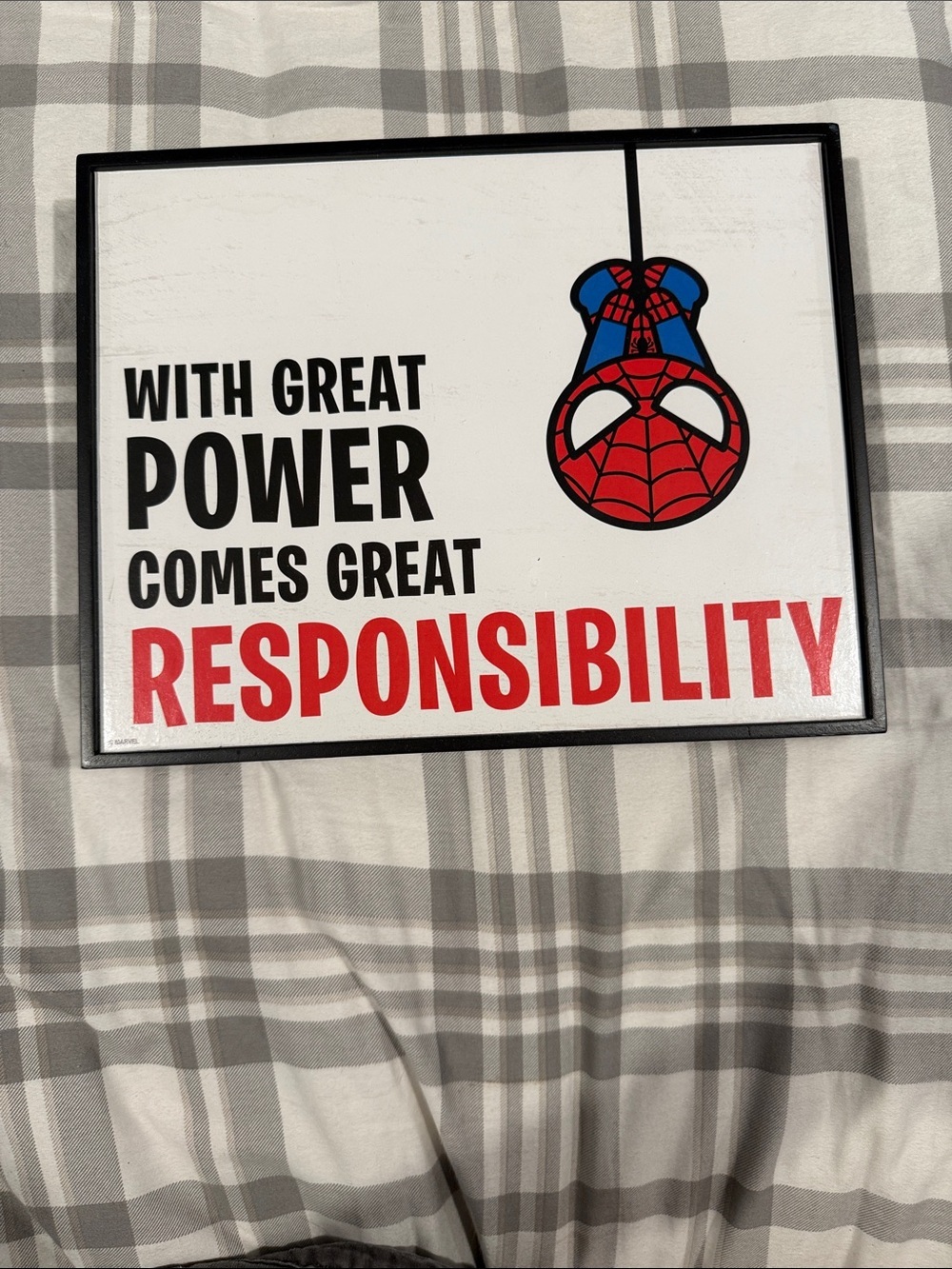 Marvel Framed Wall Plaque - Brown, White, Black